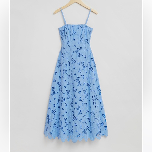 NWT & Other Stories Boned Broderie Anglaise Maxi Dress - Picture 4 of 4